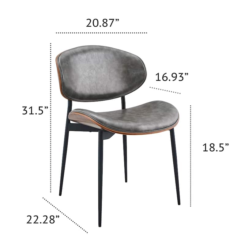 Art Leon Mid-century Modern Dining Chairs (Set of 2)