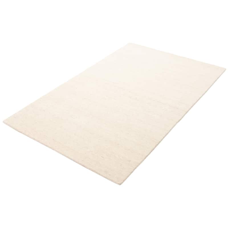 ECARPETGALLERY Hand Loomed Kashkuli Gabbeh Cream Wool Rug - 5'0 x 8'0