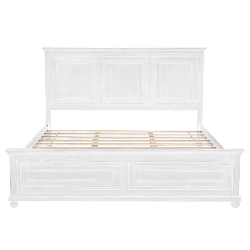 King Size Bed with Tall Headboard & Footboard