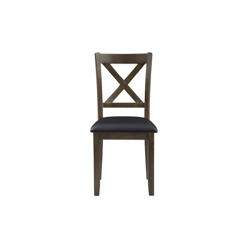 Jonas Brown Faux Leather Square Dining Room Set