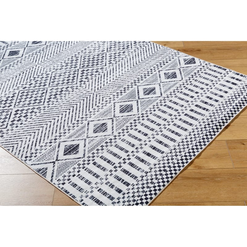 Livabliss Scandinavian Lavable Tribal Washable Area Rug