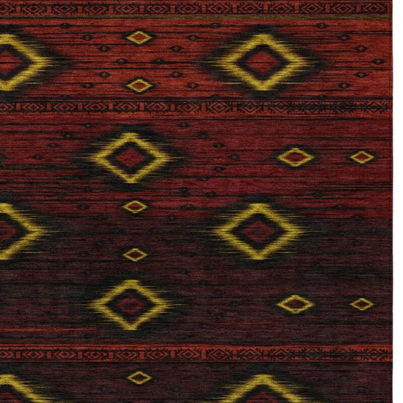 HomeRoots Tribal Transitional Rectangle Outdoor Rug