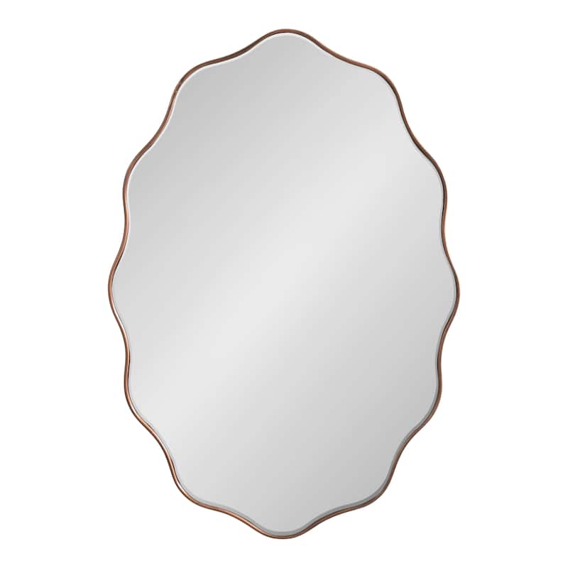 Kate and Laurel Viona Oval Scalloped Mirror