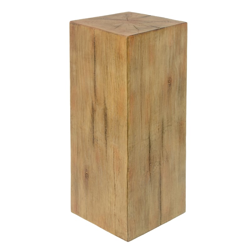 Christopher Knight Home - Ravenshadow 33.75"H Outdoor Indoor Wood Look MGO Fiberglass End Table