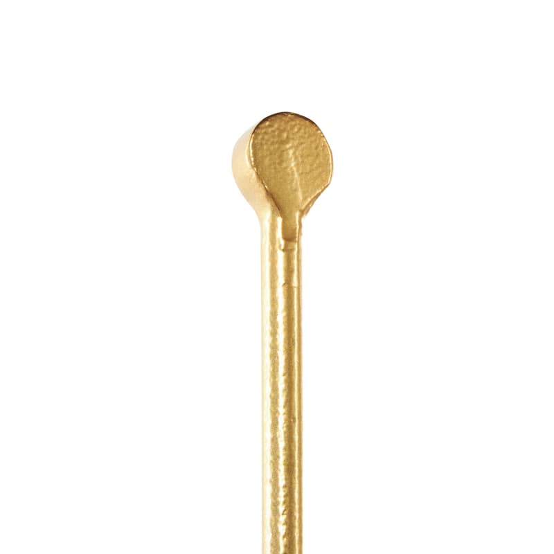 Metal Fixed Easel with Ball Accents - Set of 3 Gold - Roche River Decor - 7"W x 10"L x 12"H