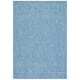 SAFAVIEH Courtyard Terezija Indoor/ Outdoor Waterproof Patio Backyard Rug - 2' x 3'7" - Aqua/Navy