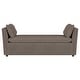 preview thumbnail 3 of 6, Robin Upholstered Accent Bench with Armrests Brown - 64.25'' X 22.50'' X 24.75''
