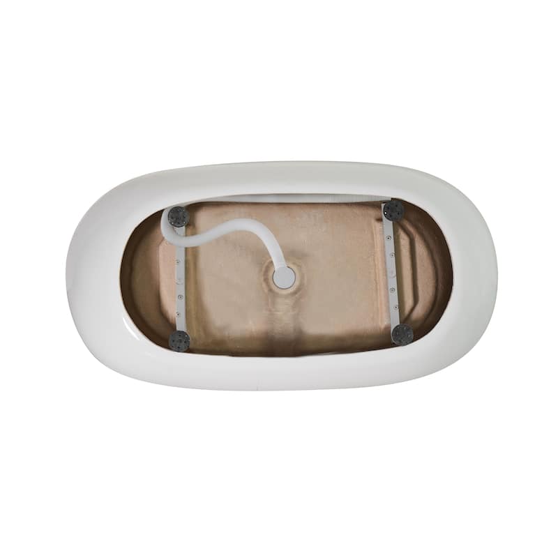 Adler Soaking Bathtub in Glossy White