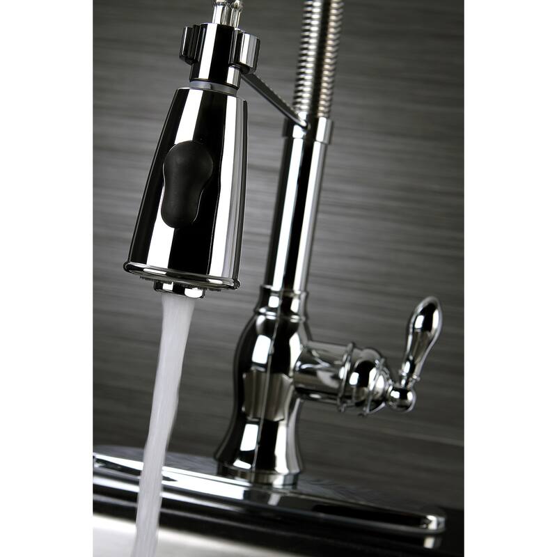 Kingston Brass American Classic Single-Handle Pre-Rinse Kitchen Faucet