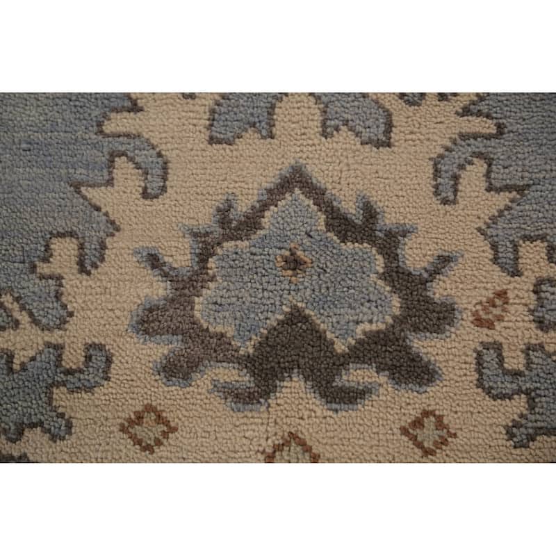 Oushak Indian Area Rug Handmade Wool Carpet - 9'1"x 11'9"