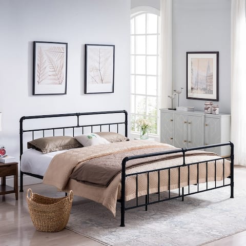 Mowry Industrial Queen Bed Frame by Christopher Knight Home