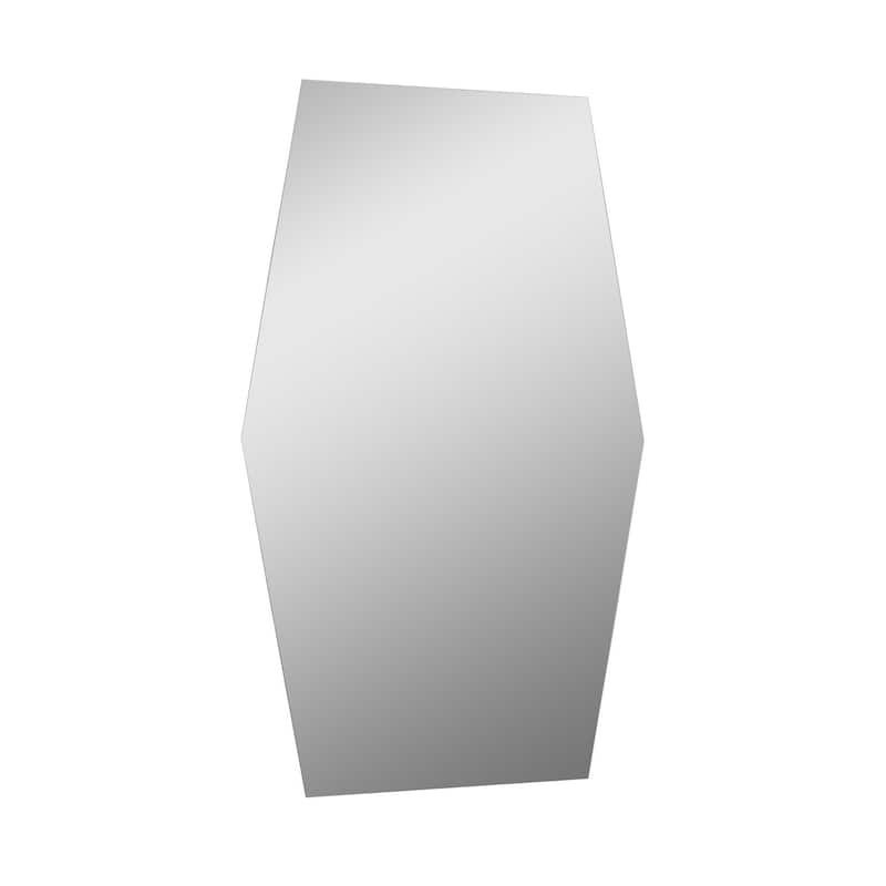 Charly 22 in. W x 28 in. H Octagon Polished Frameless Bathroom Vanity Mirror - 22" x 28" - 22" x 28" 