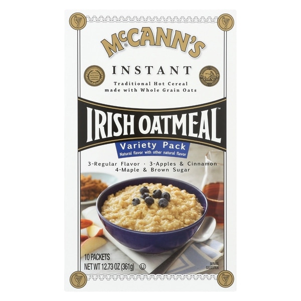 McCann's Irish Oatmeal Instant Irish Oatmeal Variety Pack - Case of 12 - 12.73 oz.