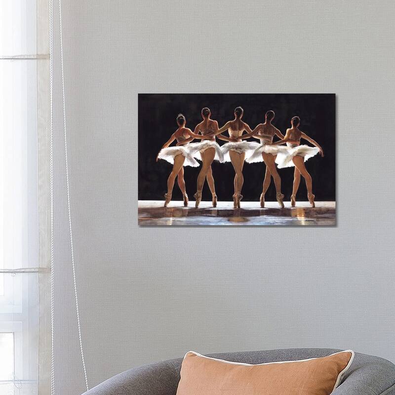 iCanvas "Ballet Dancer CXXVI Swan Lake" by REME Jr Canvas Print - 18x26x1.5