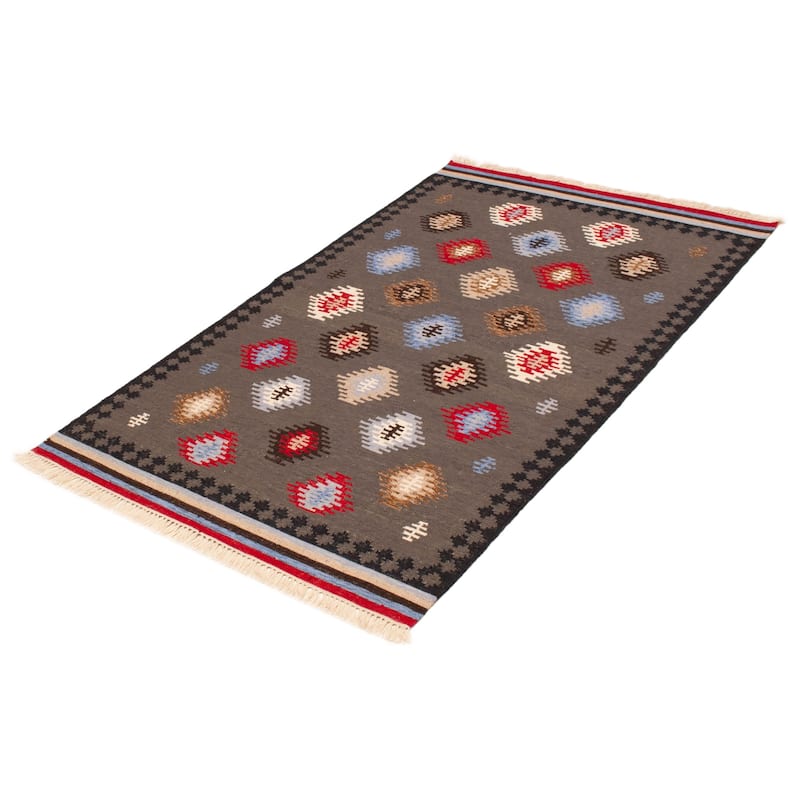 Ankara FW Grey Kilim 5'0" x 7'10" - 5'0 x 7'10