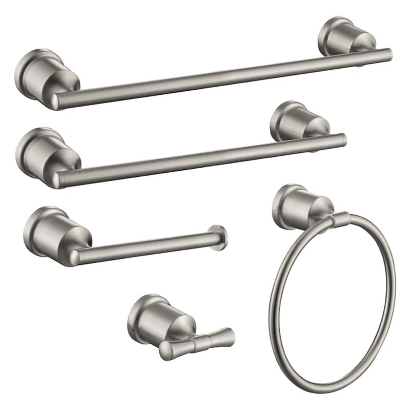 Kingston Brass BAHK9112478 Mathsson 5 Piece Bathroom Package with 18,