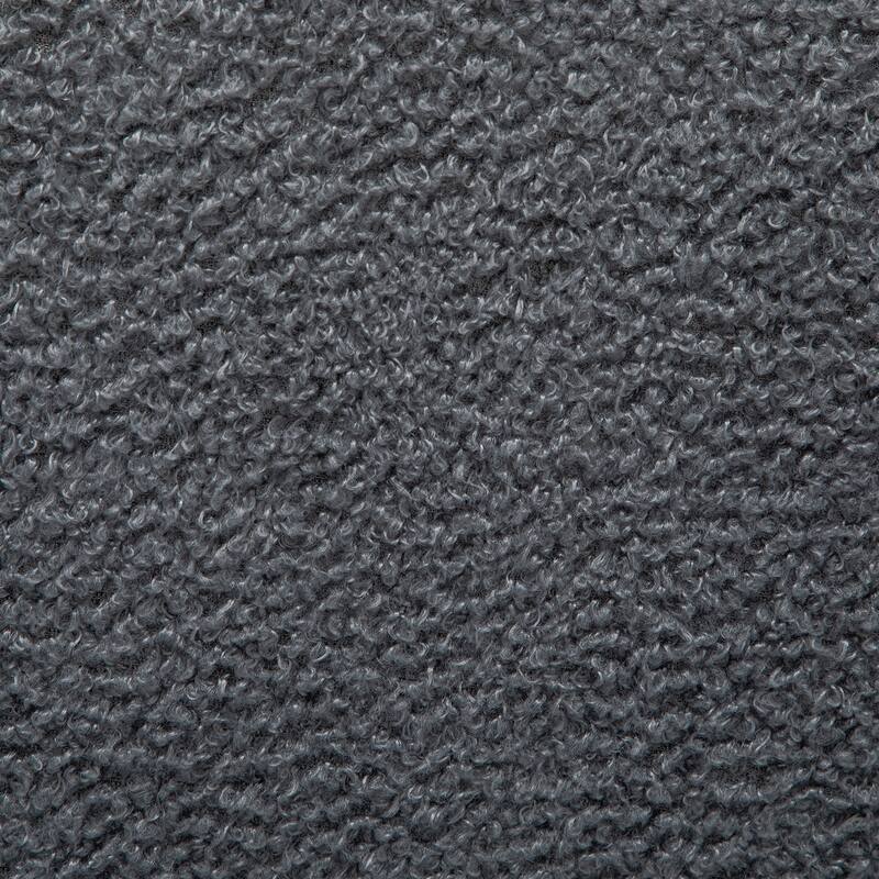 SEYNAR Modern Faux Sherpa Upolstered High Back Armless Accent Chair