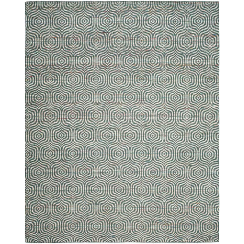 SAFAVIEH Handmade Straw Patch Chanel Modern Wool Rug