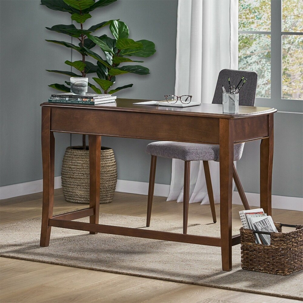 Noble House Damari Transitional Lift-Top Standing Desk, Dark Walnut