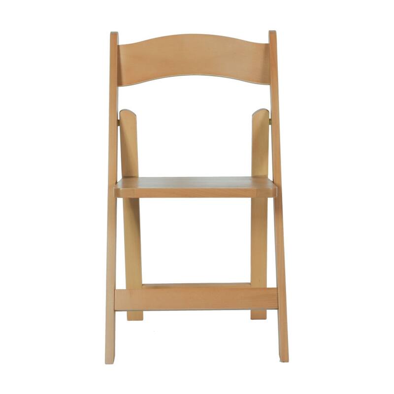 4PK Comm. Grade Solid Wood Portable Folding Dining Chair - 17.5"W x 18"D x 31.25"H