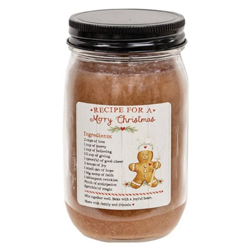 12oz Decorative Glass Jar Candle with Lead-Free Wick and Long-Lasting Clean Burn for Cozy Spaces - 3”L x 3”W x 5.25”H - Warm Brown-Gingerbread