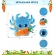 preview thumbnail 2 of 4, DolliBu Happy Easter Big-Eyed Blue Crab with Carrot Plush Toy - 6 inches