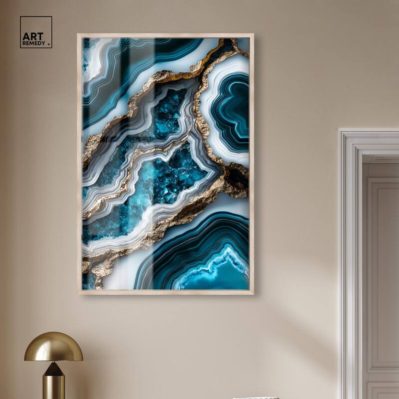 Teal Tides Treasure II Shadowbox by Art Remedy