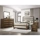 preview thumbnail 4 of 7, Furniture of America Collins 5-Piece Brown Solid Wood Oversized Bedroom Set Queen
