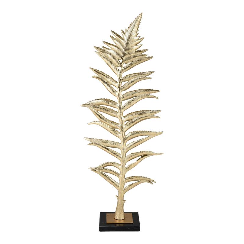 Elk Home Fern Gold Composite 10.25 Inch Wide Sculpture