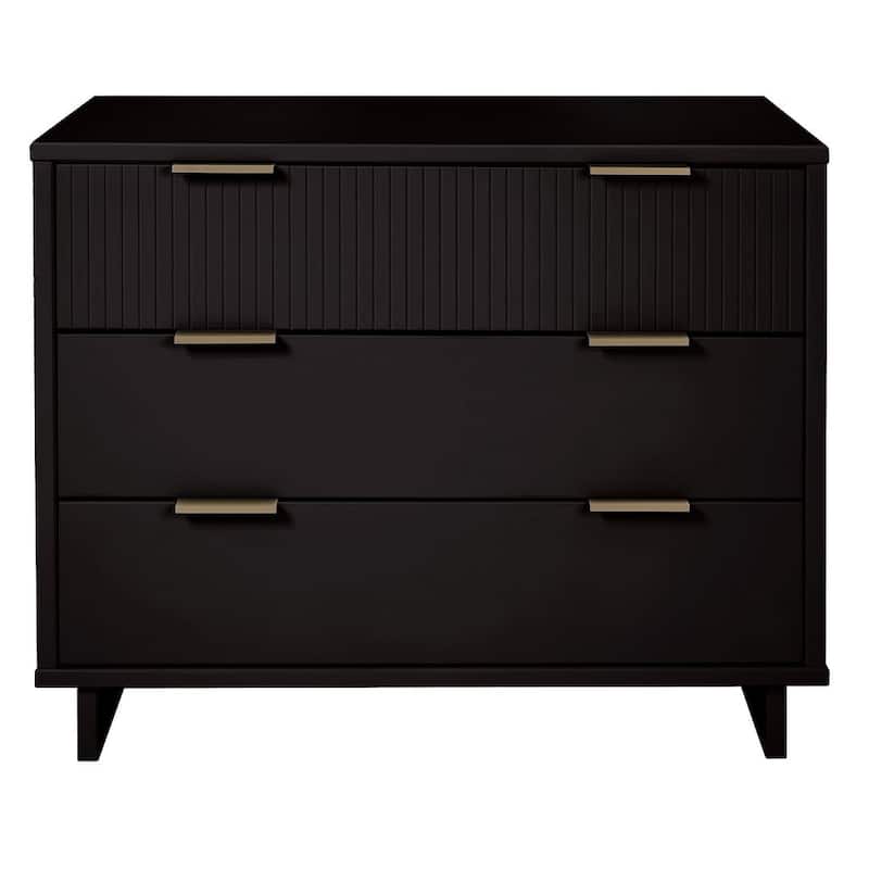 Manhattan Comfort Granville 38.18" Modern Standard 3 Drawer Dresser