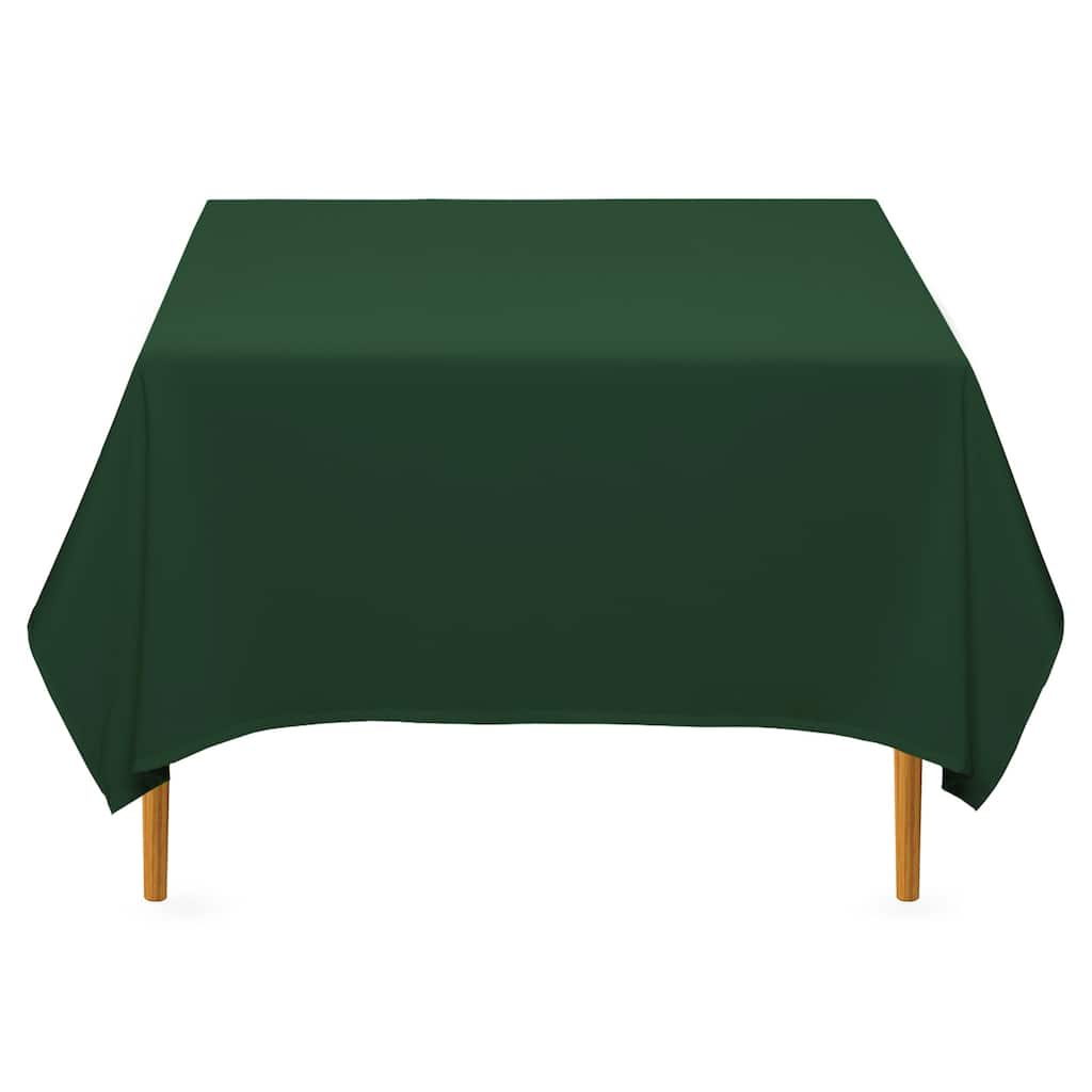 70 x 70in 10pk Square Tablecloth Hunter Green