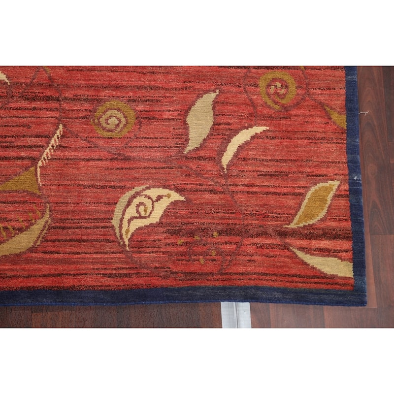 Vegetable Dye Nepalese Oriental Home Decor Area Rug Wool Hand-knotted - 6'2" x 9'1"