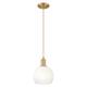 Option Brushed Brass / Opal Shade