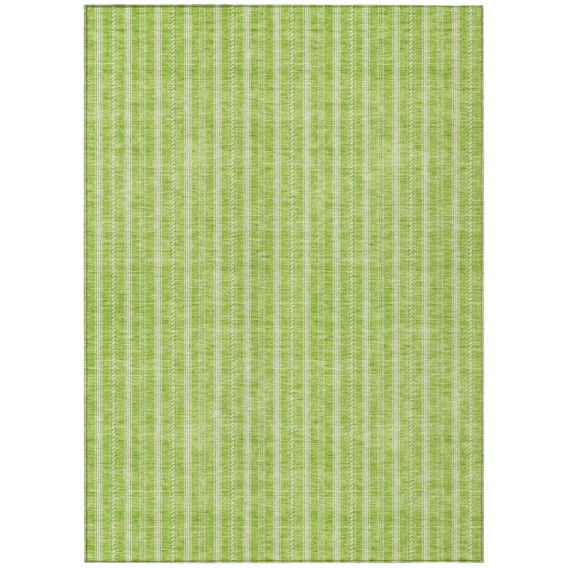 HomeRoots Striped Transitional Rectangle Outdoor Rug