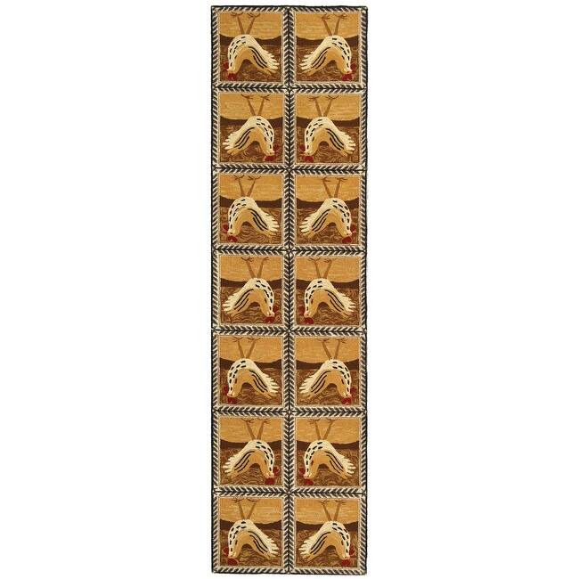 SAFAVIEH Handmade Chelsea Shawnee French Country Wool Rug