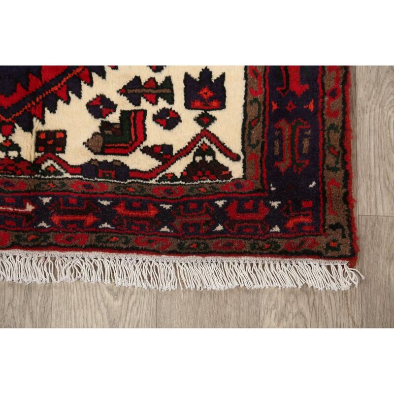Tribal Geometric Hamedan Persian Traditional Area Rug Wool Handmade - 3'2" x 5'6"