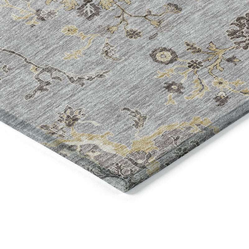 HomeRoots Floral Transitional Rectangle Outdoor Rug