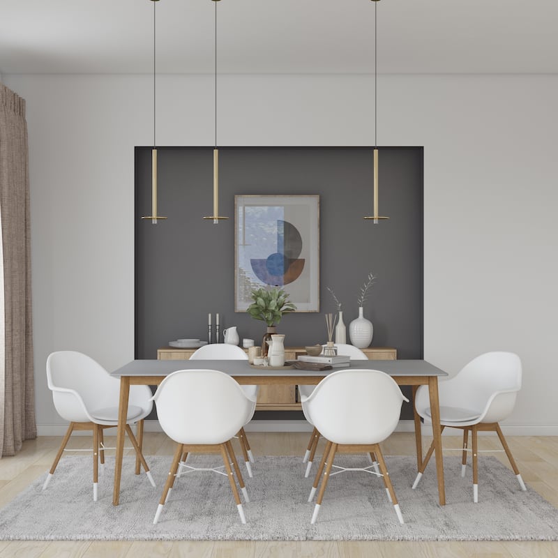 Midtown Concept Brune 7pc Wood Indoor Dining Set