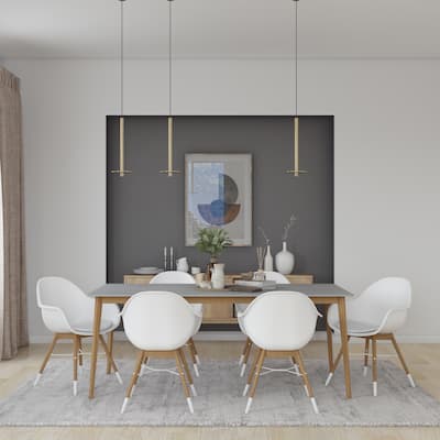 Midtown Concept Brune 7pc Wood Indoor Dining Set