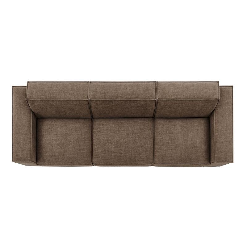 Restore 3-Piece Performance Fabric Upholstered Modular Sofa Set