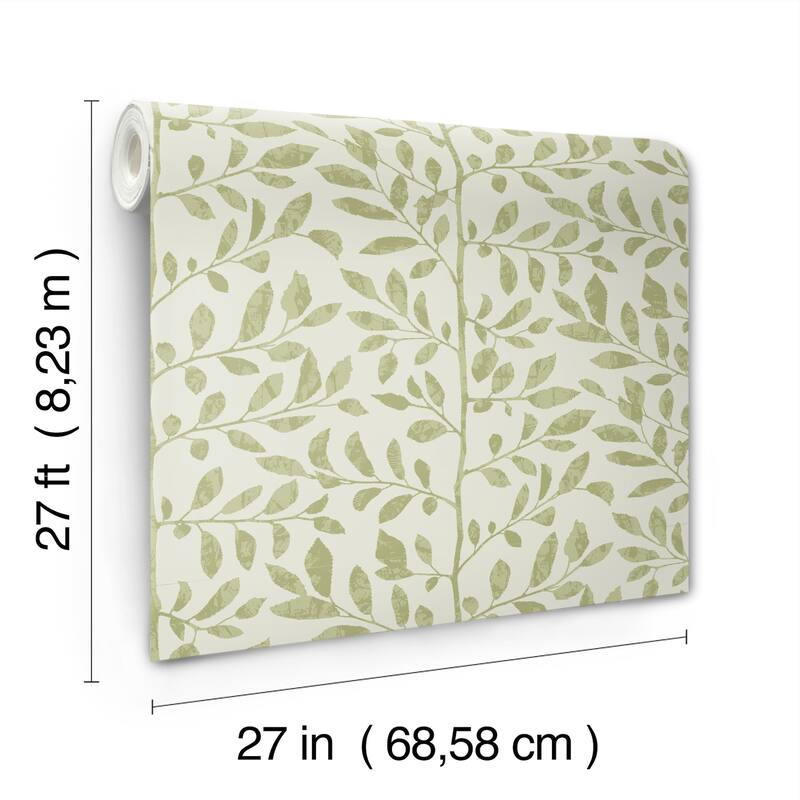 A-Street Prints Sagecrest Sage Sapling Wallpaper
