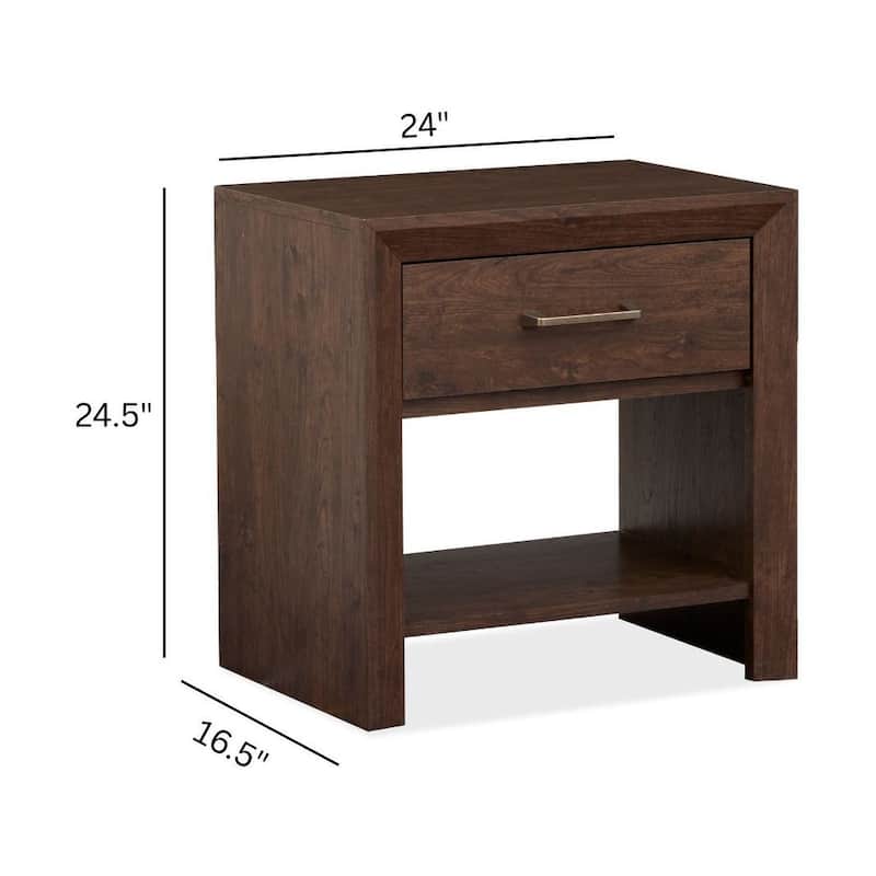 Magnussen Home Llewellyn Columbian Walnut Open Nightstand