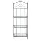 preview thumbnail 42 of 44, SAFAVIEH Amaris Victorian Wrought Iron 4-Tier Outdoor Bakers Rack. - 25 in. W x 15 in. D x 63 in. H
