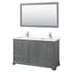 Option Dark Gray, Chrome Trim, White Cultured Marble Top