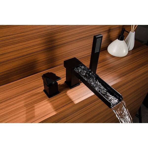 Three-piece Bathtub Faucet Set With a Handheld Bathroom Tap - 8*10*8.5 ...