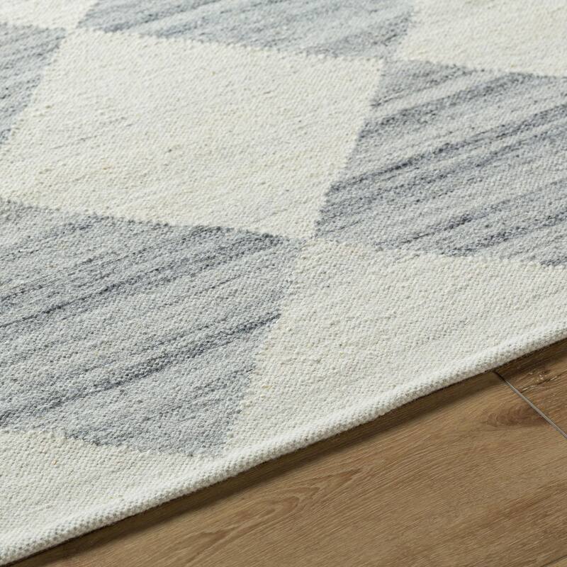 Keyonna Casual Solid Color Wool Area Rug