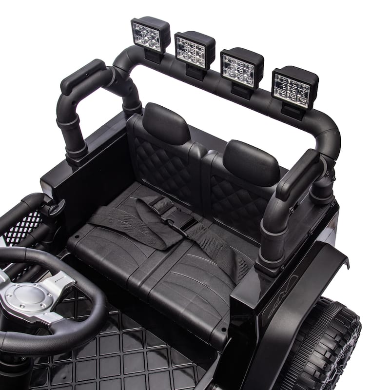 24V Kids Ride On Car W/Parents Remote ControlAdjustable speedLarge display screen,Safety Belt for Kids Aged 3+
