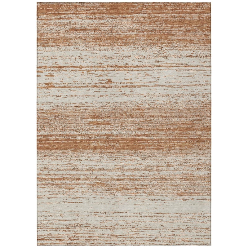 Machine Washable Indoor/ Outdoor Chantille Ombre Stripes Rug