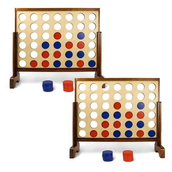 slide 2 of 8, YardGames 3 x 2' Giant 4 in a Row Backyard Multi Player Outdoor Game (2 Pack)
