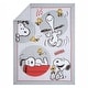 preview thumbnail 3 of 6, Bedtime Originals Snoopy Love 4-Piece Toddler Bedding Set - Gray/Red/White